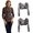 Black, variant on Women'S Plus Size Tops Both Side Wear Sheer Plus Size Seamless Arm Crop Top Shirt Blouses Black L