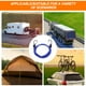thumbnail image 5 of Uxcell 4Pcs Cuerda Elástica con Ganchos 40" Cuerdas de Goma para Estribos de Camping al Aire Libre, Azul, 5 of 6