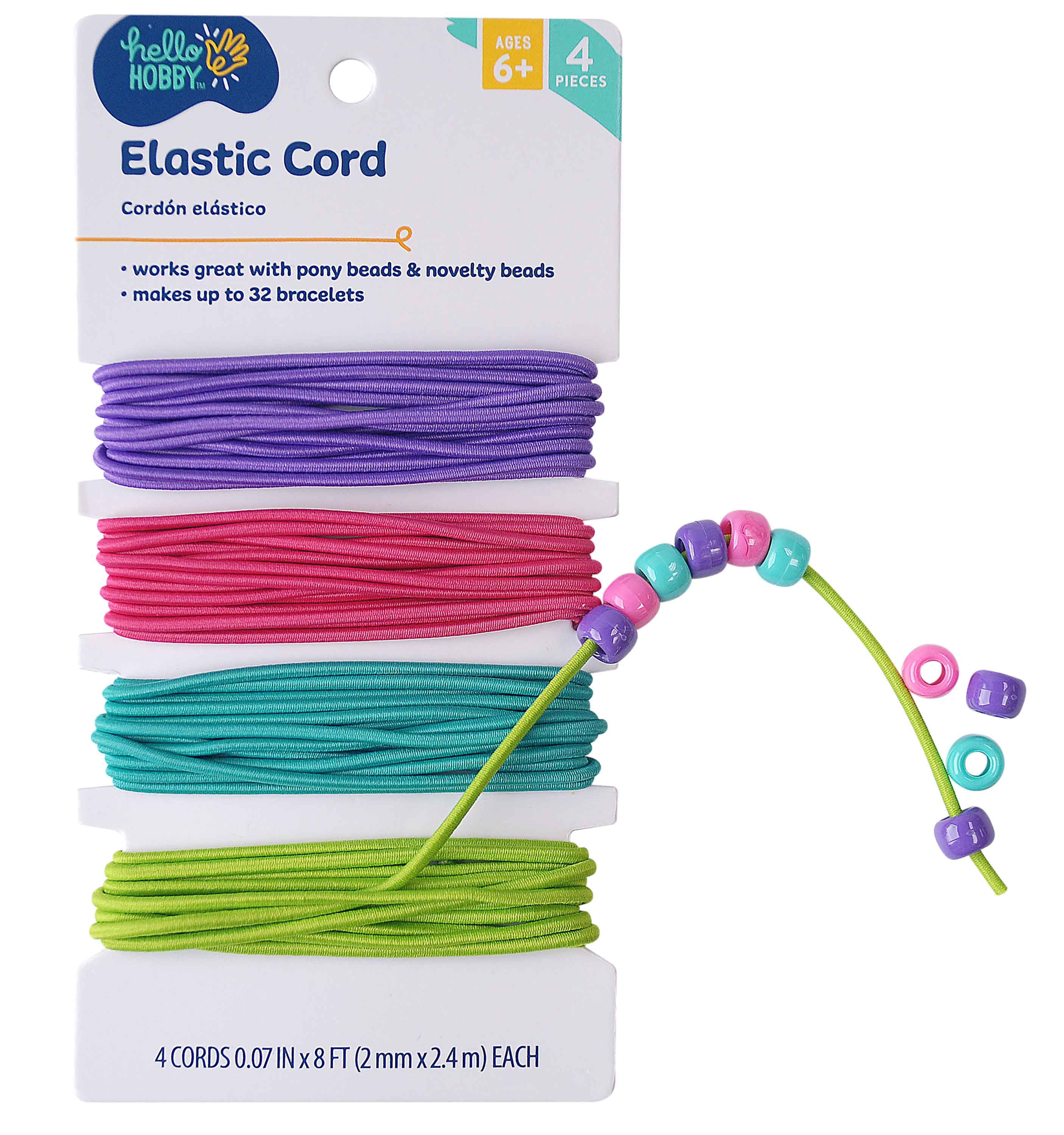 Hello Hobby Stretch Cord String 2mm 32ft