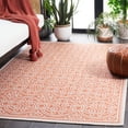thumbnail image 4 of SAFAVIEH Machine Washable Rug Indoor/Outdoor Bermuda Collection - Bermuda Terrance Geometric Indoor/Outdoor Area Rug, Rust/Ivory, 4' x 6', 4 of 13