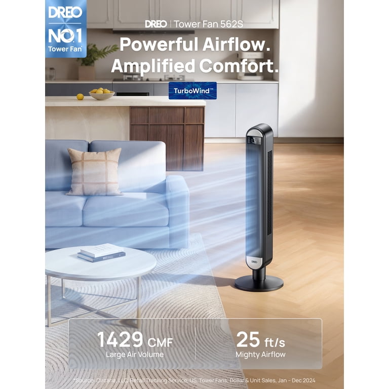 Dreo 42 Inch Smart Tower Fan with WiFi Voice Control photo 6