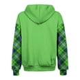 thumbnail image 6 of XUNKUSGA Women Hoodies Plaid Long Sleeve Hooded Sweatshirt Women Loose Full Zipper Jackets for Women Fashion Casual Plain Hoodies with Pockets S-2XL Green, 6 of 6