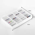 thumbnail image 5 of 44 Grids Nail Art Display Box Detachable Fake Empty Storage Organizer White, 5 of 8