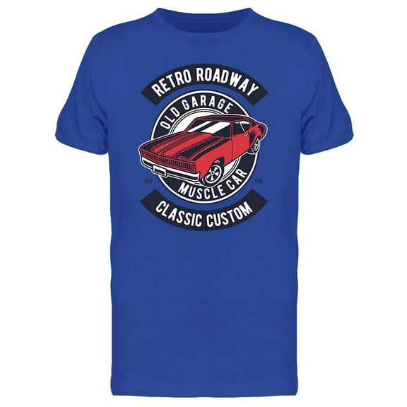 Retro Roadway Vintage Car T-Shirt Men -Image by Shutterstock, Male x-Large