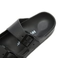 thumbnail image 5 of Weestep Essential lightweight double buckle slip-on flat adjustable women’s men’s sandals(Black, W14-14.5/M12-12.5), 5 of 7