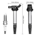 thumbnail image 6 of KFFKFF Coil Pack and Spark Plug Set, Quartet, Suitable for Toyota Corolla Matrix Prius Prius V Scion IM xD Pontiac Vibe Lexus CT200h 1.8L L4, Substitute for UF596 UF-619 90919-02252 C1714, 6 of 9