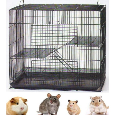 3-Levels Small Animal Critter Cage All Metal Chew Free for Guinea Pig Ferret Chinchilla Sugar Glider Rats Mice Hamster Hedgehog Gerbil
