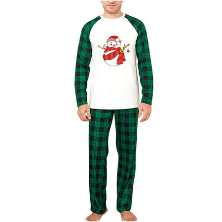 

REORIAFEE Matching Christmas Pajamas for Family Couples Kids Winter Pajamas Men XL
