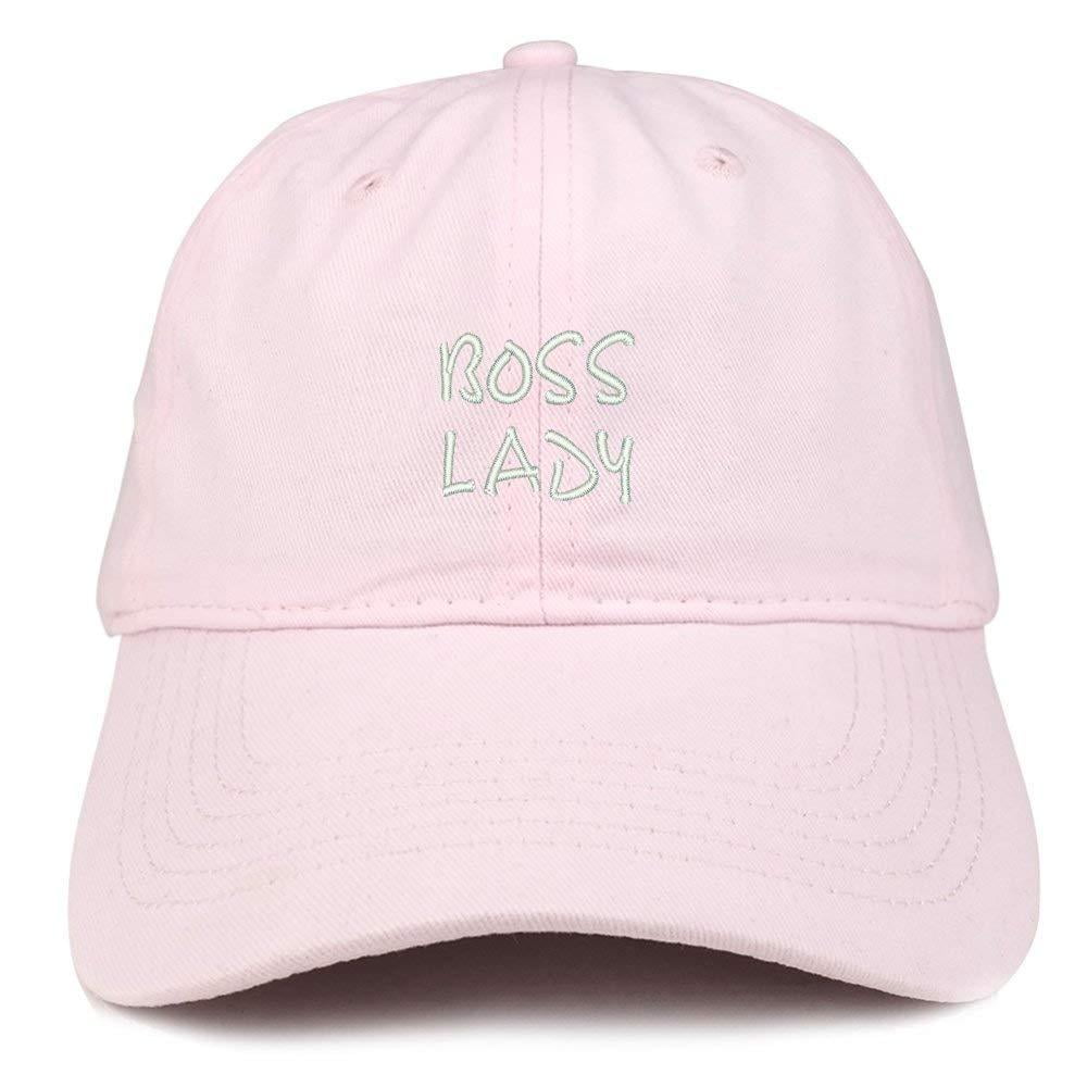 Trendy Apparel Shop Boss Lady Embroidered Soft Cotton Dad Hat Black