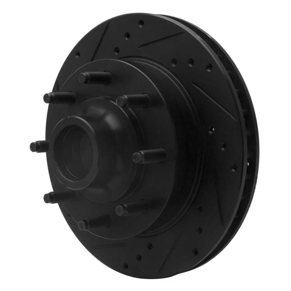 Dynamic Friction Company 633-40078L DFC Brake Rotor - Drilled And Slotted - Black