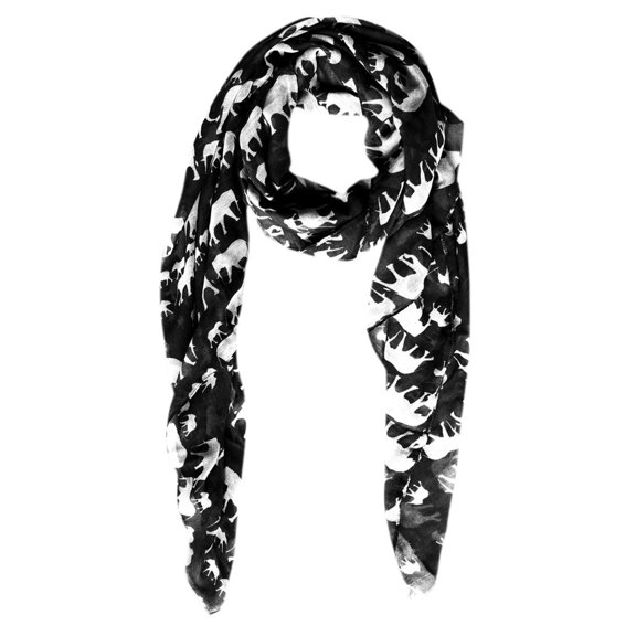Lightweight Animal Print Elephant Scarf Shawl Sumemr Wrap