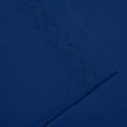thumbnail image 3 of Hotel Luxurious 1800 Series Super Soft Embroidery 4 Piece Sheet Set (California King, Navy Blue), 3 of 4