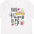 thumbnail image 4 of Inktastic This Princess is Five 5th Birthday Girls Long Sleeve Toddler T-Shirt, 4 of 5
