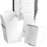 Avant Grub 26 Oz XL White Chinese Food Takeout Containers, 10 Pack