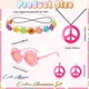 thumbnail image 3 of Set de disfraces hippie kooirsp de los años 60 y 70 para niños y niñas, 7 unidades de 4 a 12 años, 3 of 7