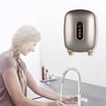 thumbnail image 5 of CNCEST 6500W 220V Instant Heating Electric Tankless Home Hot Water Heater Whole House Gold LCD Display, 5 of 8