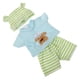 thumbnail image 3 of BRIGHTFUFU Conjunto de ropa para muñeca bebé de 10 pulgadas, accesorios para muñeca renacida, conjuntos de ropa para muñeca renacida, vestido para niña recién nacida y niño., 3 of 7