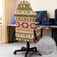 thumbnail image 3 of SCRAWLGOD American Tribal Print Beige Red Green Gaming Chair Cover with Armrest Cover, Thick Computer Chair Protective with Stretchy Bottom Non Slip Gaming Rotating Chair Slipcover, 3 of 7