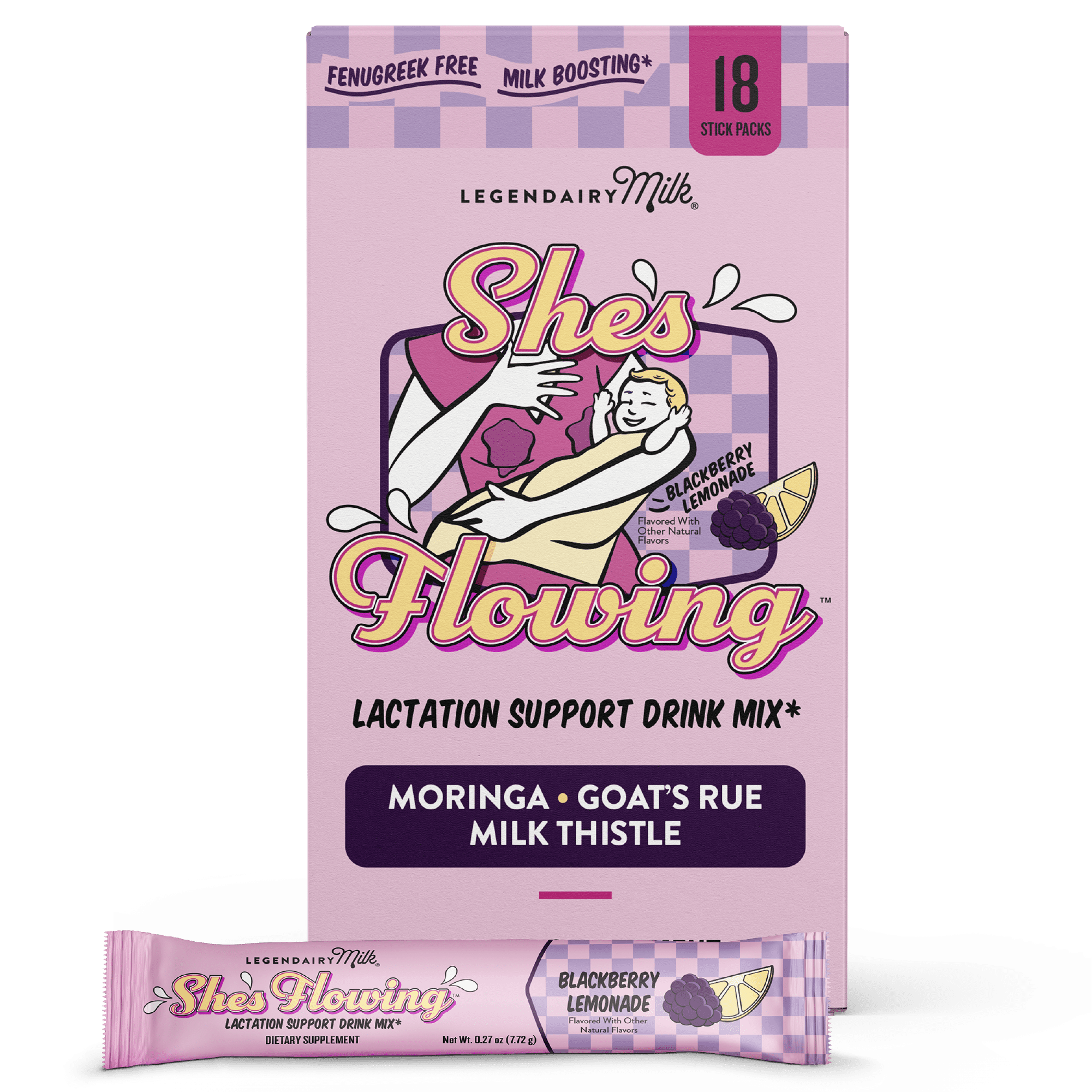 Legendairy Milk She's Flowing Lactation Drink Mix, Breastfeeding Supplement, 4.9 oz