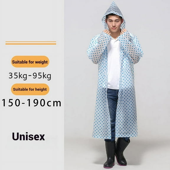Adult Rain Poncho Adult Long Raincoats Hiking Waterproof Raincoat Rain Coat for Men Women Outdoor Waterproof Rainwear