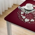 thumbnail image 4 of BANET Tablecloths for Rectangle Tables, Red Table Cloths Decorative Table Covers for White, 4 of 7