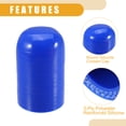 thumbnail image 5 of Unique Bargains 1Pcs 30mm 1.18" ID Universal Silicone Coolant Cap Intake Vacuum Hose End Plug Silicone Blue, 5 of 6