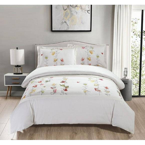 Ensemble de housse de couette Spring Meadow brodé