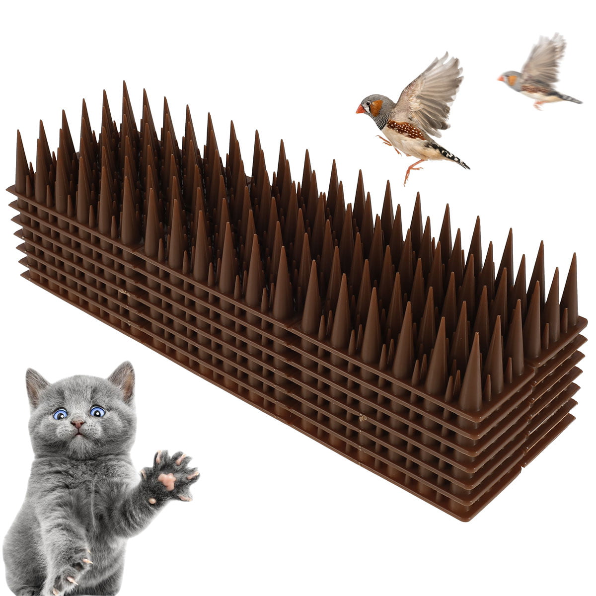 ANTI CLIMB SPIKES x 10 FENCE AND WALL SPIKES CAT REPELLENT INTRUDER DETERRENT 
