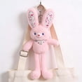 thumbnail image 5 of Llavero de peluche de peluche – Peluche de conejo de Pascua adorable, clip de viaje divertido, figura de peluche decorativa suave, regalo de cumpleaños navideño genial, 5 of 5