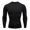 Black, variant on Men Compression Running T Shirt Fitness Tight Long Sleeve Sport Tshirt Training Jogging Shirts Gym Sportswear Quick Dry Rashgard, High Elastic Athletic Tights Top, Moisture Wicking Base