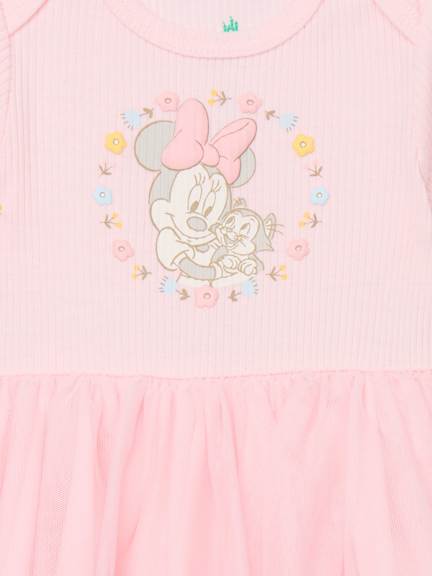 Disney Baby Wishes + Dreams Character Infant Baby Dress and Bow Headband Set, 2-Piece, Sizes Newborn-12 Months