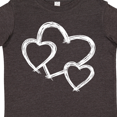 thumbnail image 4 of Inktastic Three White Hearts Boys or Girls Toddler T-Shirt, 4 of 5