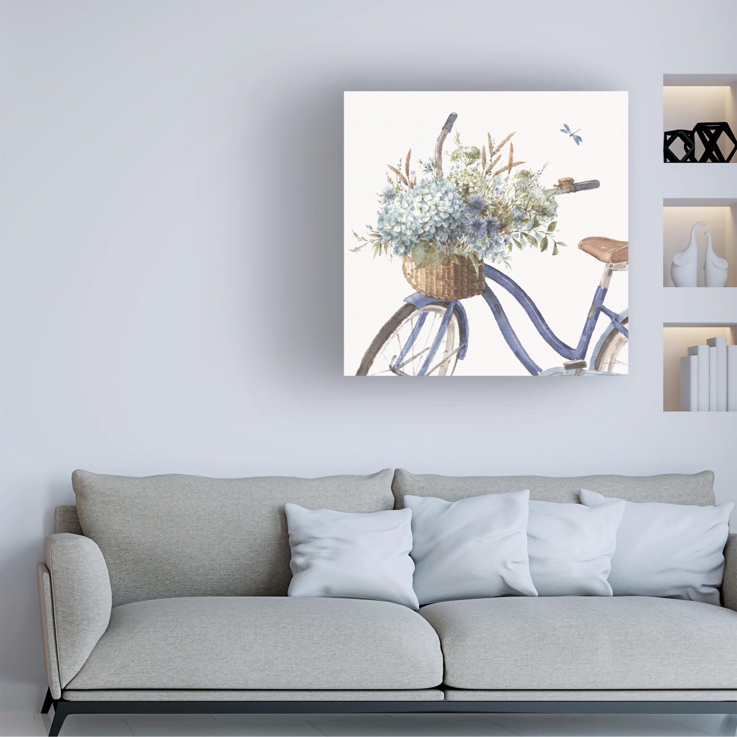 Lisa Audit 'Bohemian Blue 08 Square' Canvas Art