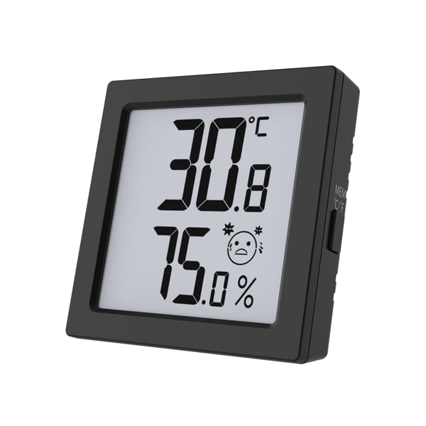 gerucht Norm Polijsten Indoor & Outdoor Digital Thermometer Humidity Monitor Room Hygrometer Meter  with LCD Screen, ℃/℉ Switch Centigrade to Fahrenheit with 6 Comfort Level  Indication - Walmart.com
