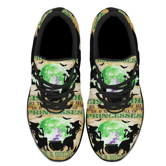 Be A Witch Shoes Women's Fashion Sneakers Tennis Running Shoes for Men Women Black Size 3.5
