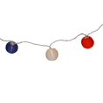 thumbnail image 1 of Ensemble de 10 Lumières de Patio Lanterne Chinoise Ronde Rouge, Blanc et Bleu - Fil Blanc, 1 of 2