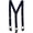 Navy, variant on CTM® Elastic Button End Suspenders (Men's Big & Tall)