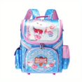 thumbnail image 5 of 1pc Kids Butterfly Kitten Soccer Pattern Schoolbag, Spine Protection Backpack, Adjustable Straps Boys And Girls Backpack, Children's Backpack For Kindergarten Primary School Students, 5 of 5