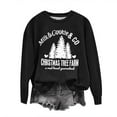 thumbnail image 4 of Staron Chandail de Noël pour Femmes, Chandail Décontracté, Hauts à Manches Longues pour les Fêtes, Col Rond, Chandail à Enfiler, Hauts de Noël, Blouse de Mode Graphique de Ferme avec Arbre de Noël Amusant, Cadeaux d'Anniversaire pour Elle, 4 of 4