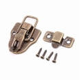 thumbnail image 1 of Vintage Toolbox Lock Antique Metal Buckle Suitcase Case Toggle Lock Hasp Latch Furniture Hardware, 1 of 7