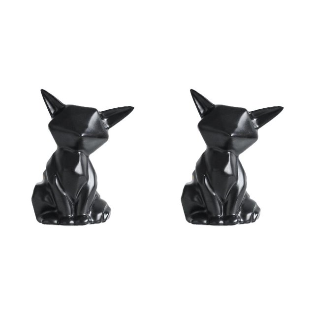 Naiovety Cerámica Exquisita A Porcelana Regalo Para Ocasión Exquisita Cerámica De Porcelana Geométrica Única Amigable Añadir A Negro Negro S 2Conjunto