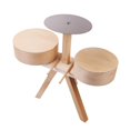 thumbnail image 4 of Pequeño juego de batería de madera para de 3 a 6 años de edad, instrumentos musicales que tocan , juguete de , gran regalo para Hugo Tambor para niños, 4 of 10