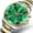 Silver, Gold and Green, variant on Watches for Men Luxury Analog Quartz Chronograph Business Dress Gold Plated Stainless Steel Moon Phase Waterproof Luminous Date Casual Mens Wrist Watches Reloj Para Hombre