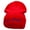 Red, variant on Let's Roll Embroidered 12 Inch Long Knitted Beanie - Red OSFM