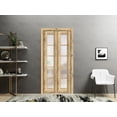thumbnail image 3 of Sliding Closet Bi-fold Doors 48 x 96 inches | Quadro 4002 Oak | Sturdy Tracks Moldings Trims Hardware Set | Wood Solid Bedroom Wardrobe Doors, 3 of 5