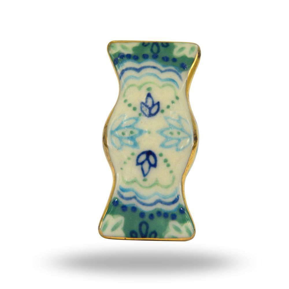 Set of Six Wingmore Ceramic Cabinet Knobs by Trinca-Ferro