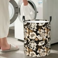 thumbnail image 4 of Goofa Retro Hydrangeas Printed Circular Hamper,Laundry Basket with Handles,Storage Baskets Foldable,Large Capacity Laundry Hamper-Medium, 4 of 8