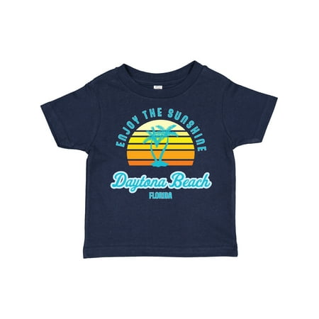 

Inktastic Summer Enjoy the Sunshine Daytona Beach Florida in Blue Gift Toddler Boy or Toddler Girl T-Shirt