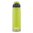 thumbnail image 1 of Coleman FreeFlow AUTOSEAL Stainless Steel Water Bottle, 24 oz (709 ml), Spider Mum Green, 1 of 3