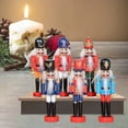 thumbnail image 4 of 6x Wood Nutcracker Puppet Party Supplies Tree Ornaments, 4 of 6